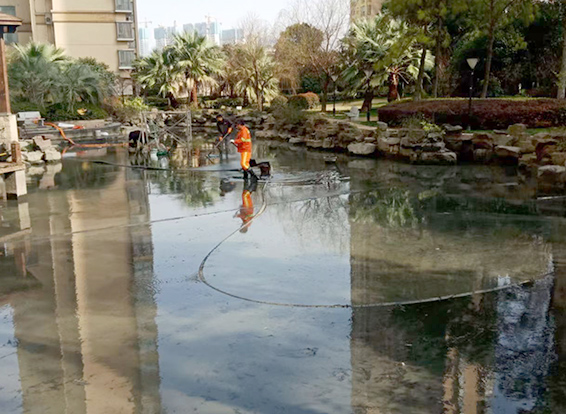 驻马店景观池淤泥清理
