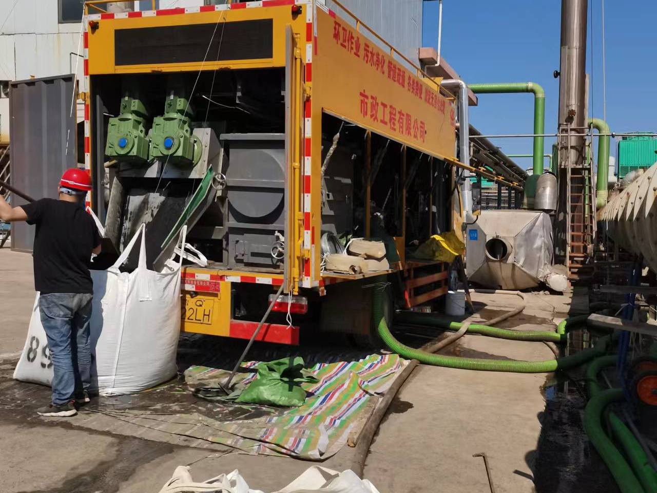 驻马店淤泥压干处理